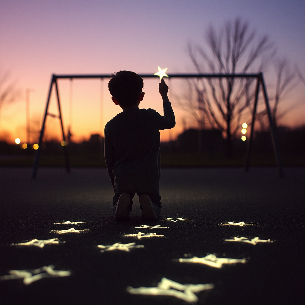 Chalk Stars at Dusk