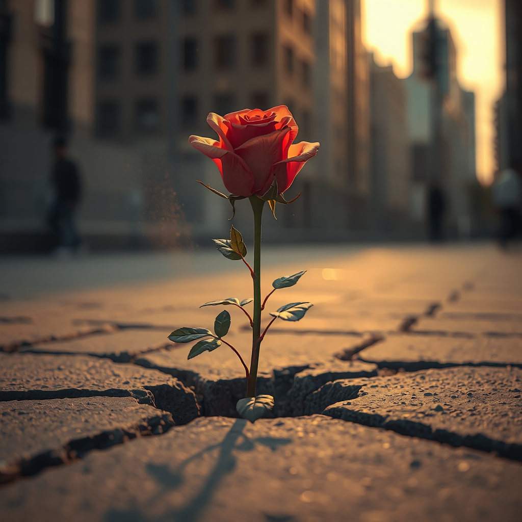 Rose From Concrete