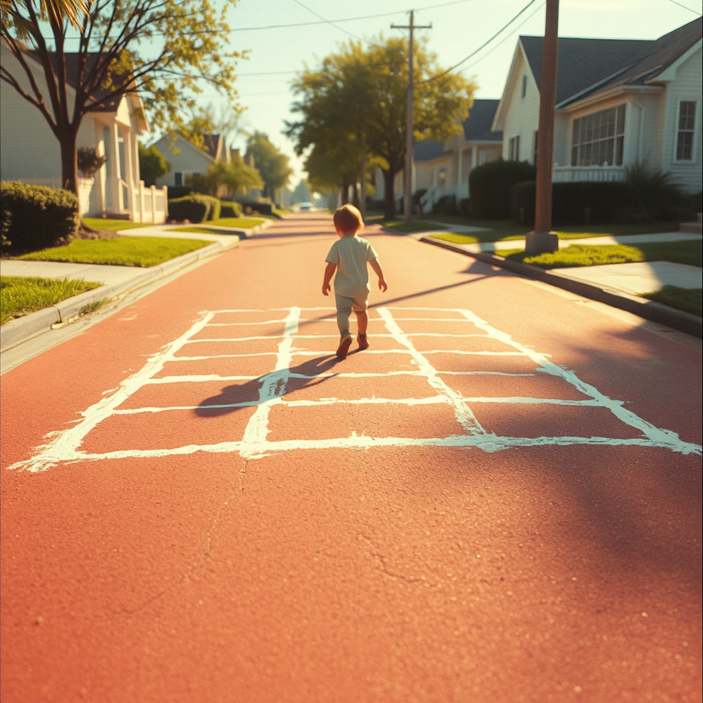 Chalk Lines on Hot Pavement