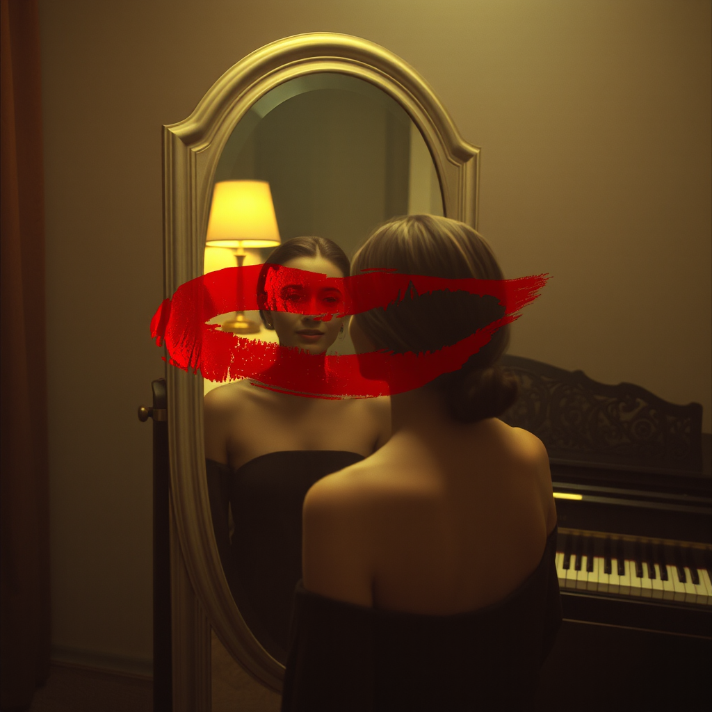 Lipstick on the Mirror