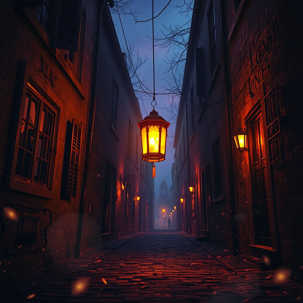 Midnight Lanterns on Hollow Street
