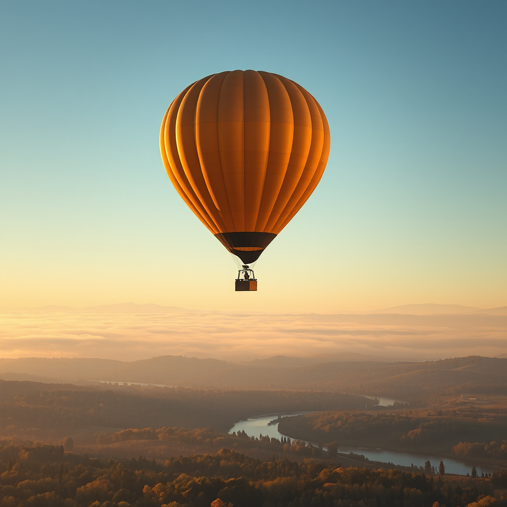 Balloons in the Morning Sky