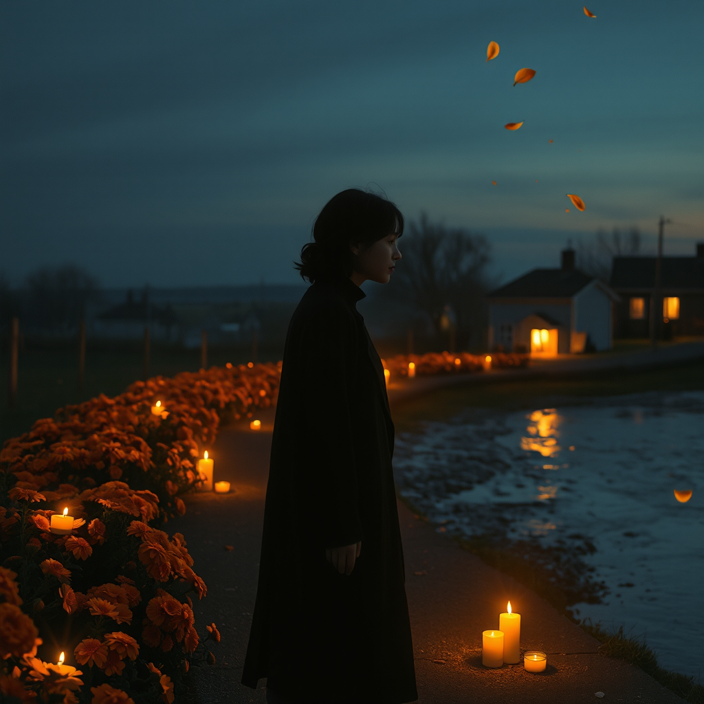 Candles on the Marigold Path