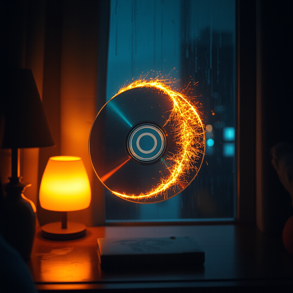 Midnight Mixtape on a Burning CD