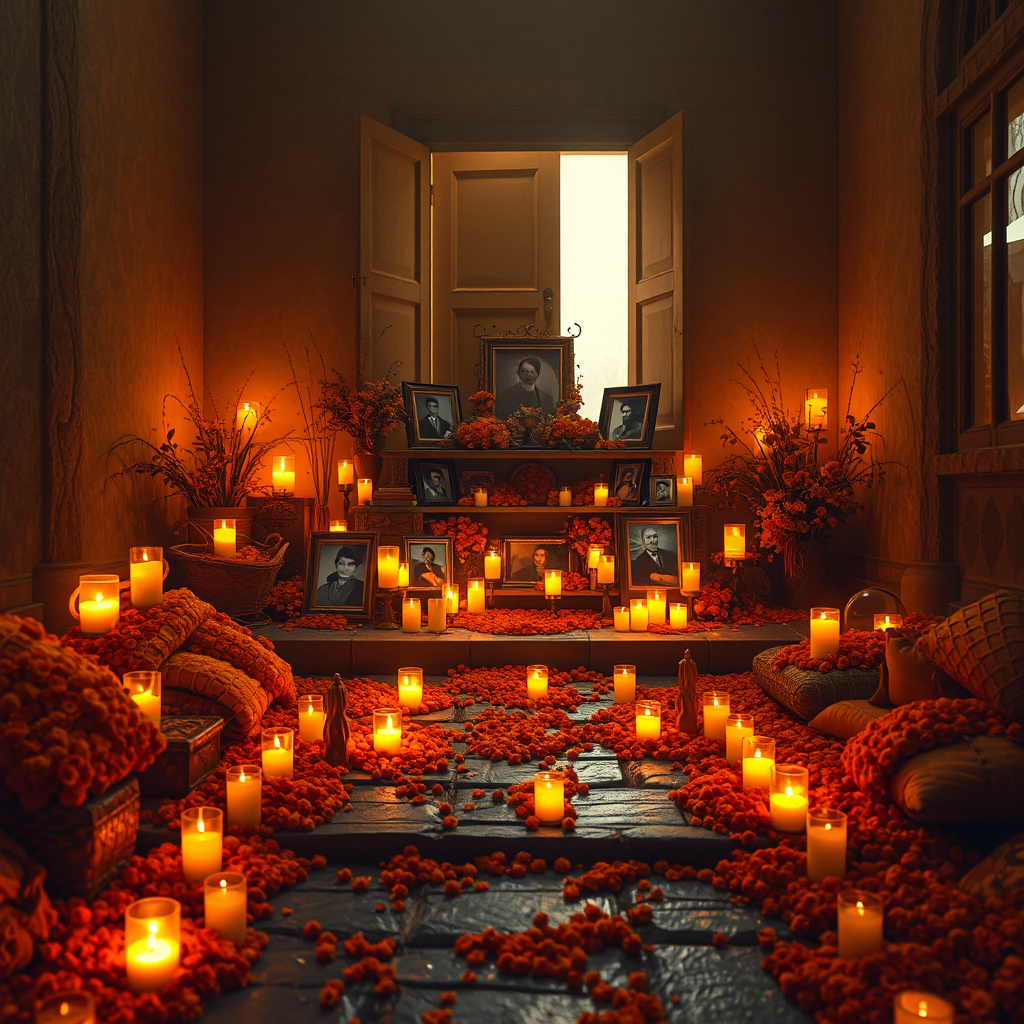 Marigold Lanterns for the Ancestors