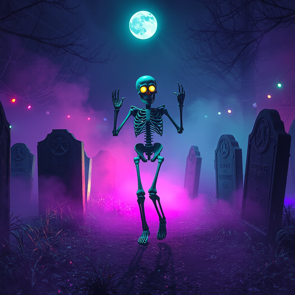 Midnight Bones: Neon Skeleton Shuffle
