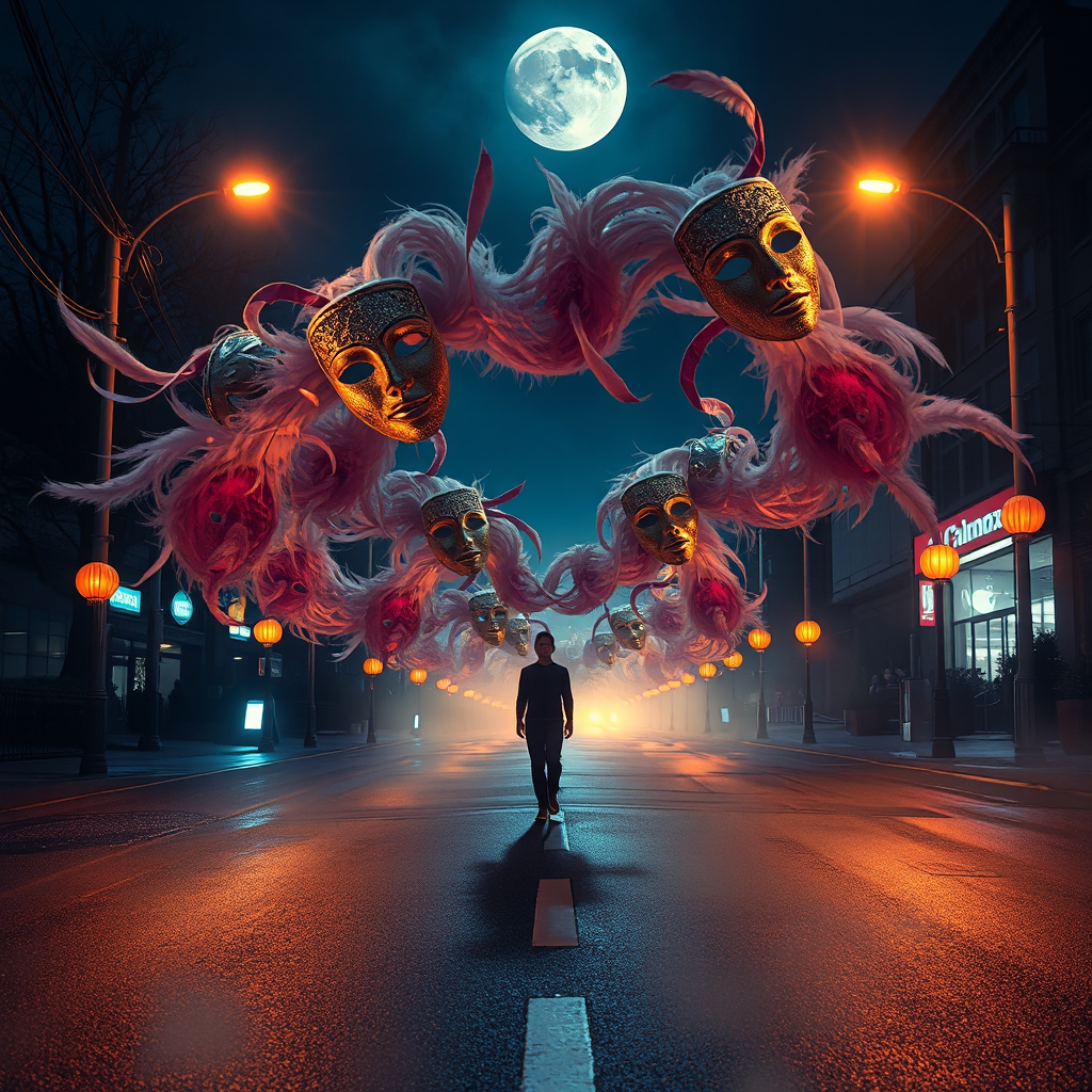 Velvet Parade on Moonlit Streets