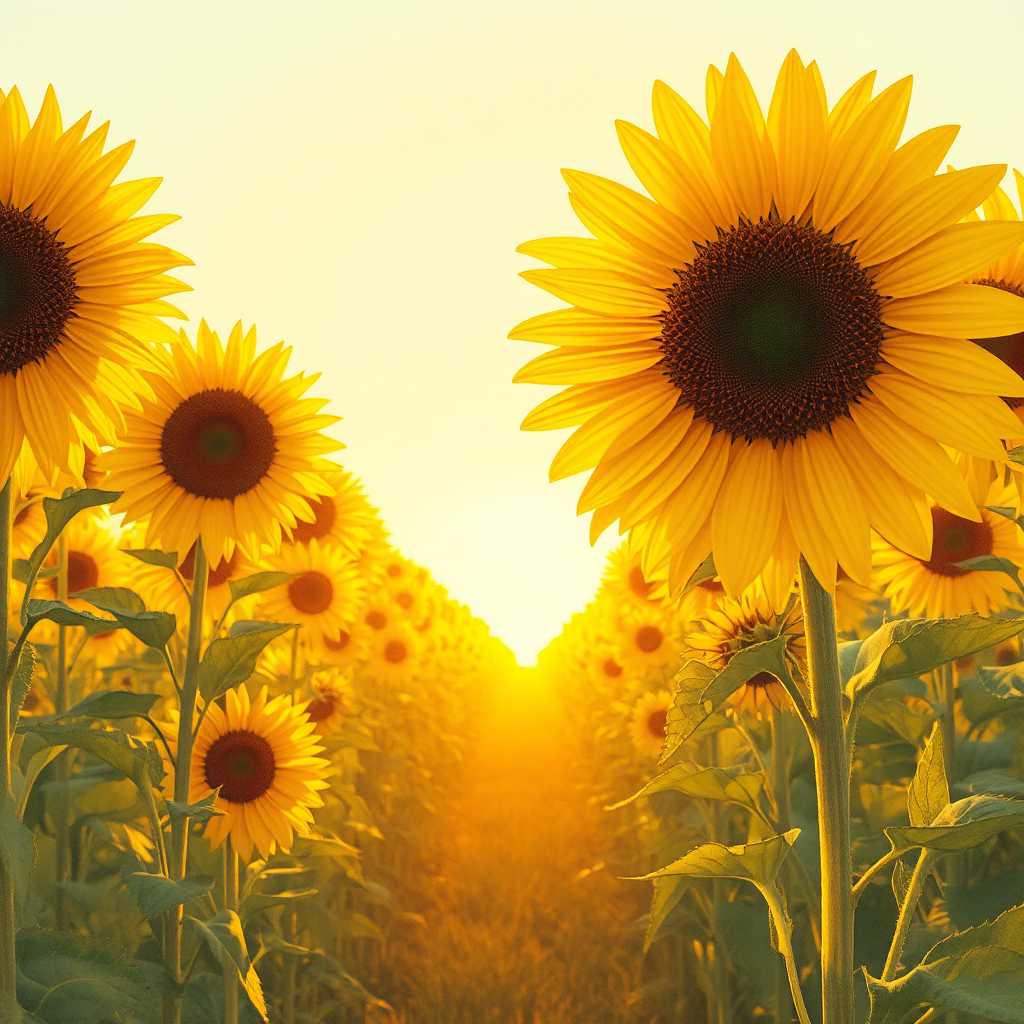 Sunlight on Sunflowers
