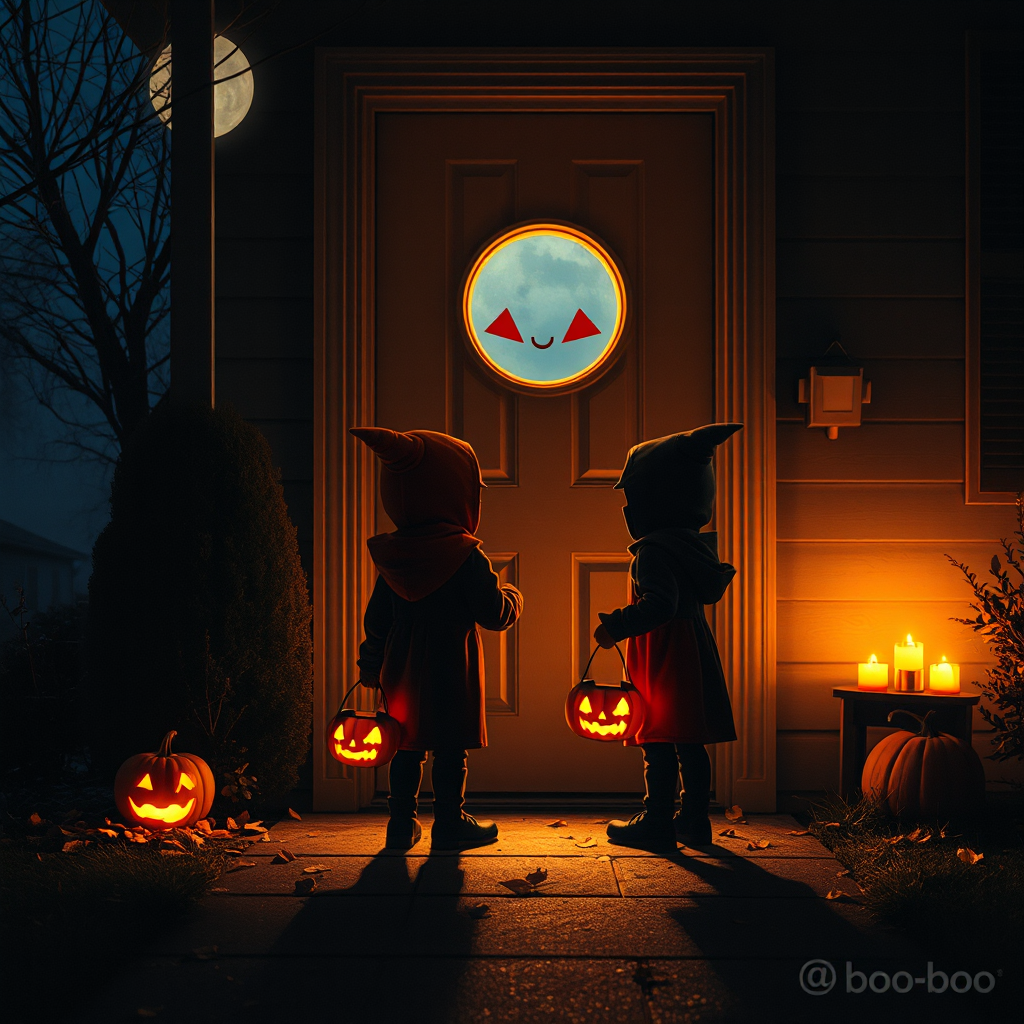 Boo Boo Friends at the Door