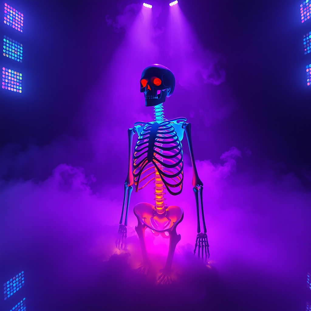 Skeletons in the Neon Fog