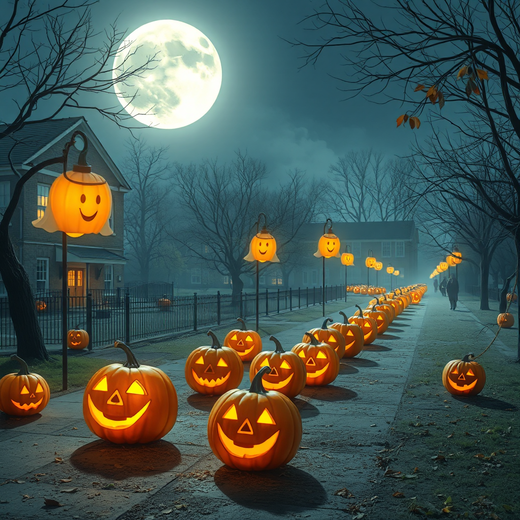 Pumpkin Parade at Moonlight School