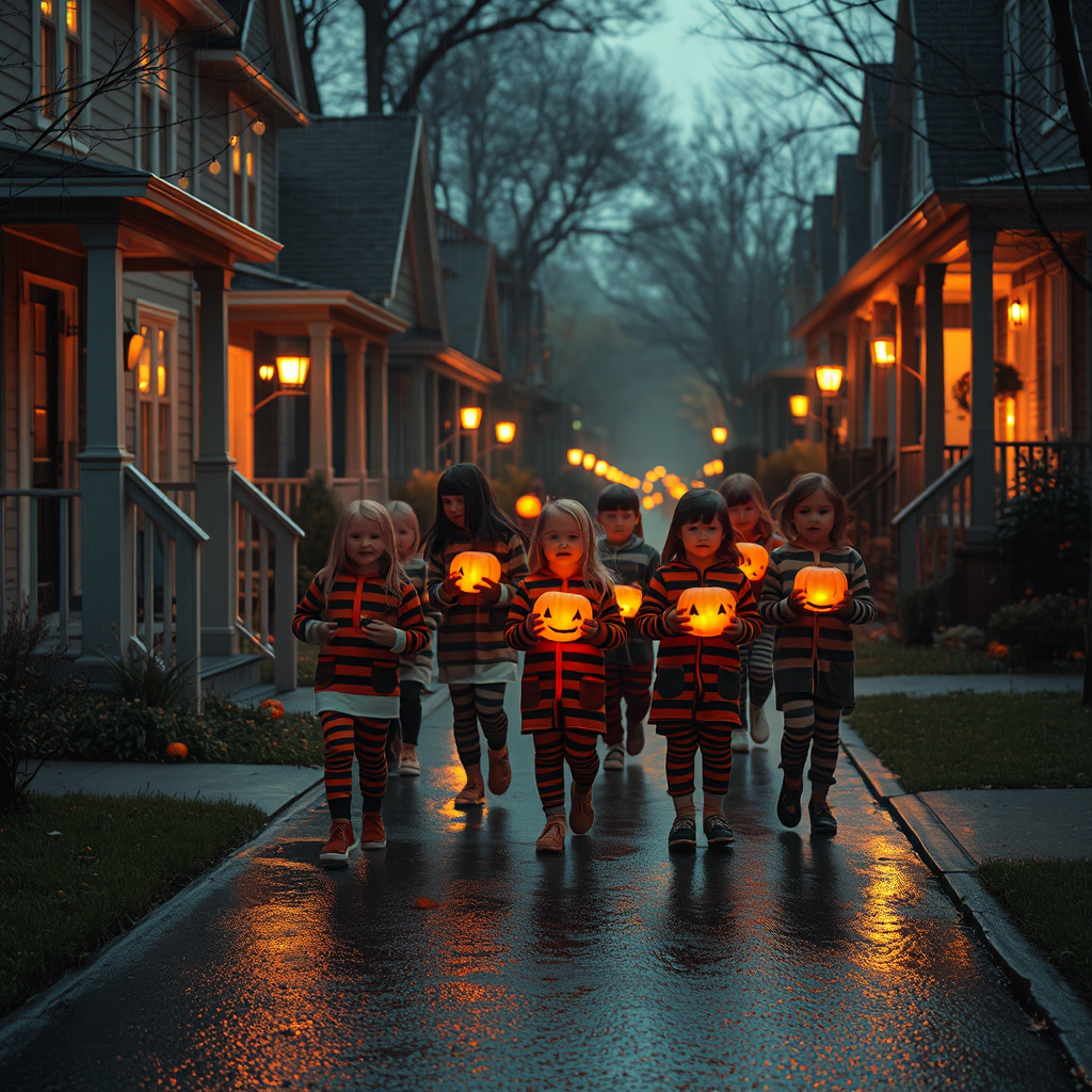 Pumpkin Parade in Pajamas