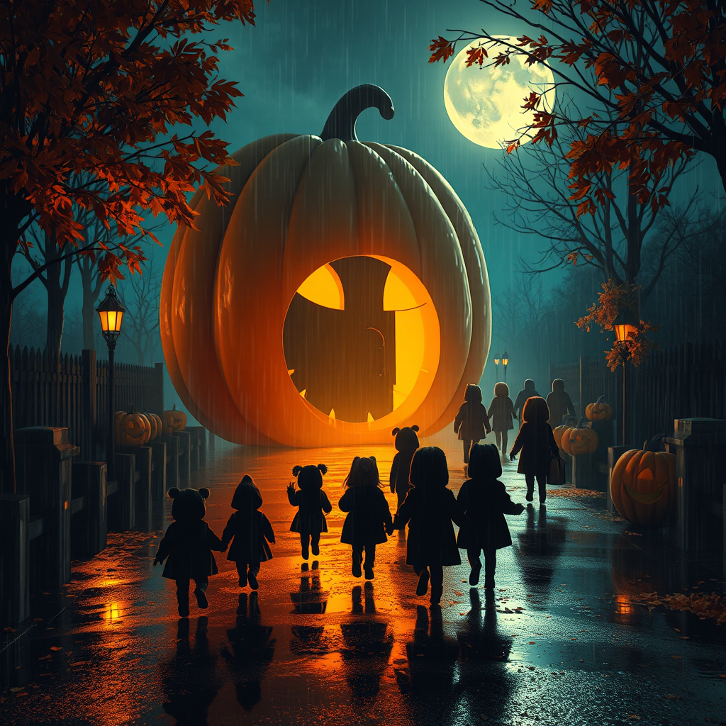 Pumpkin Parade at the Moonlight Door