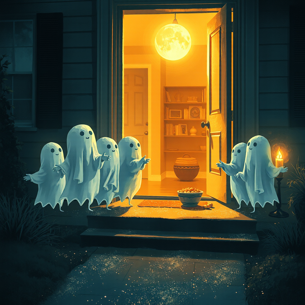 Tiny Ghosts at the Door
