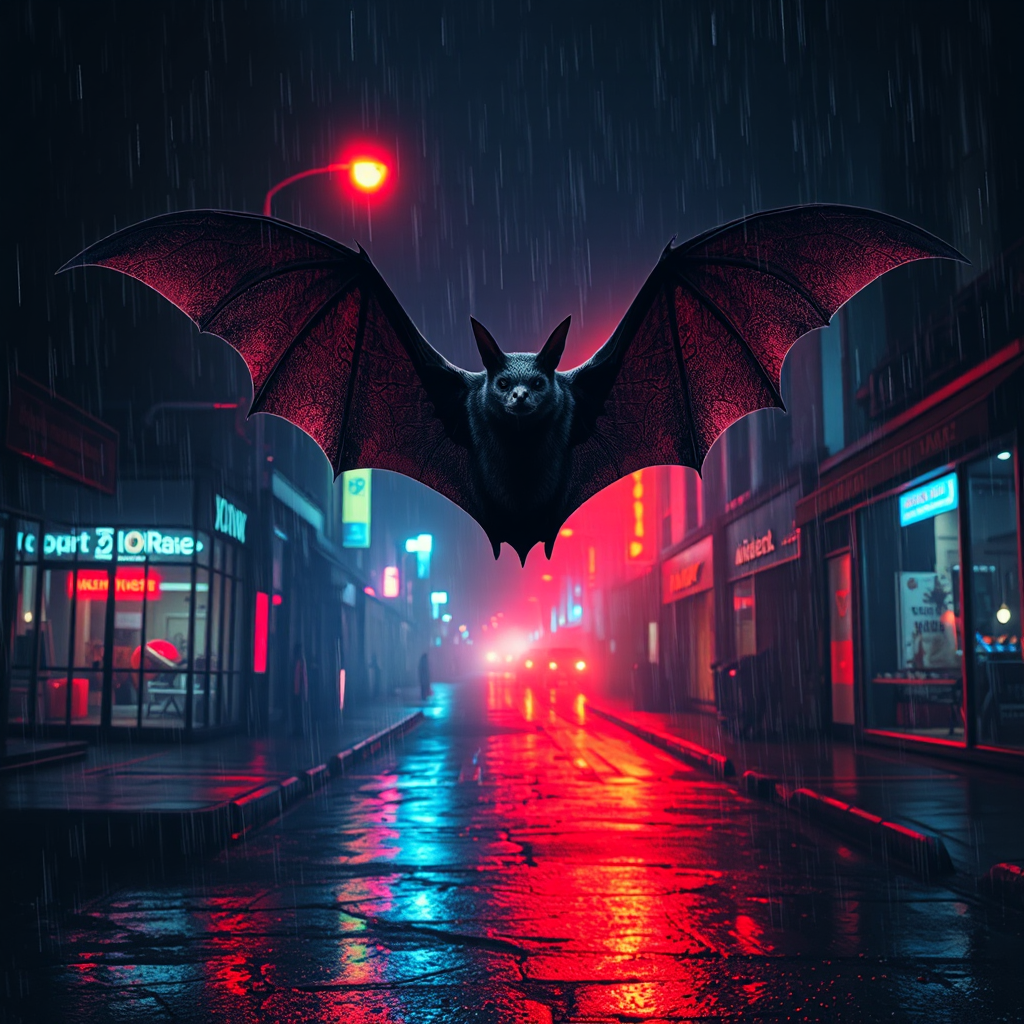 Midnight Bats on Bourbon Street