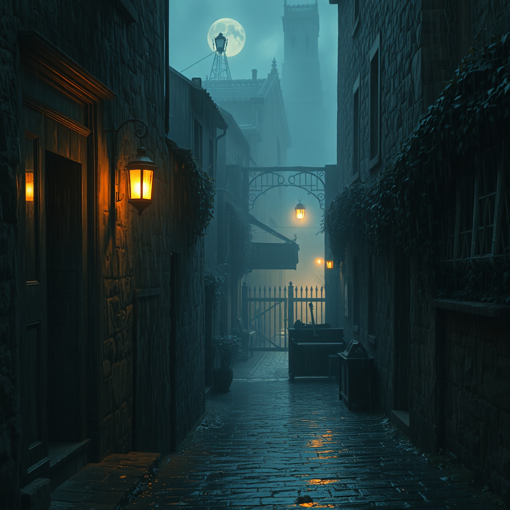 Midnight Lanterns in the Hollow