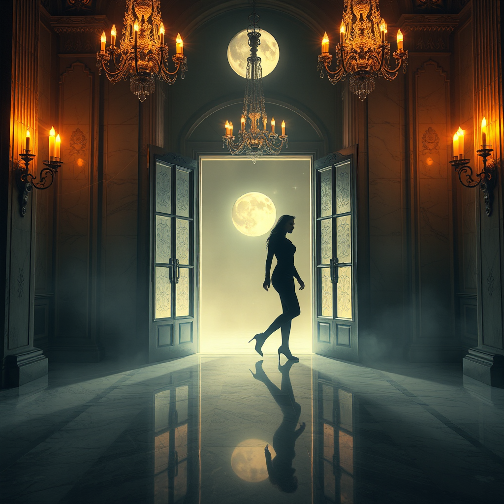 Moonlit Manor Entrance