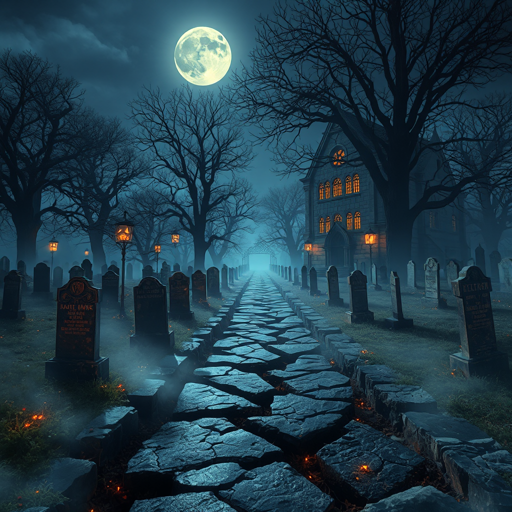 Moonlit Graveyard Riot