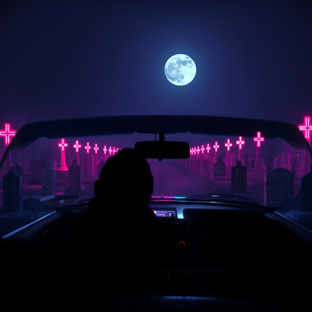 Midnight Neon Graveyard