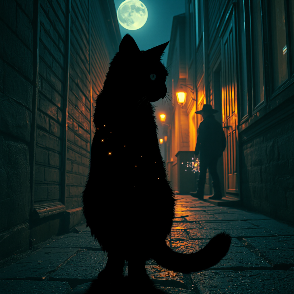 Black Cat After Midnight
