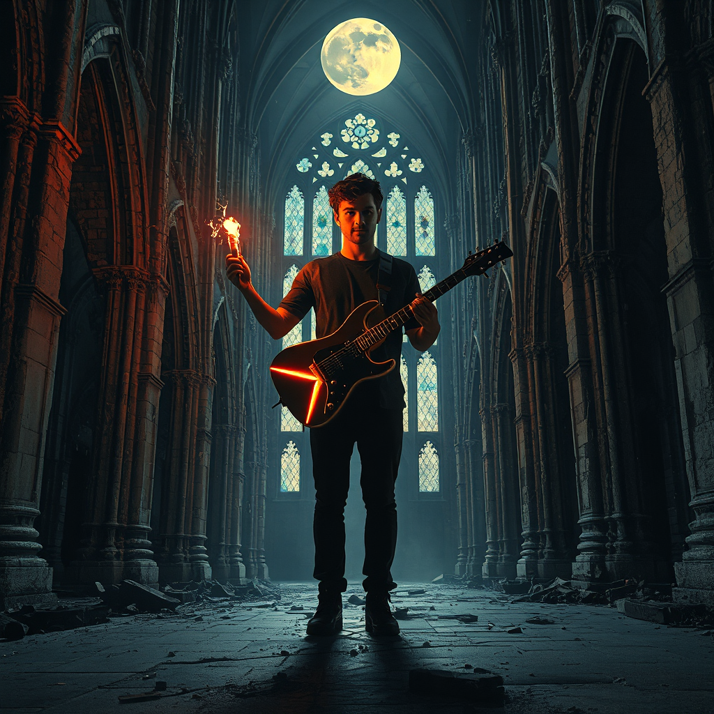 Midnight Riff in the Haunted Cathedral