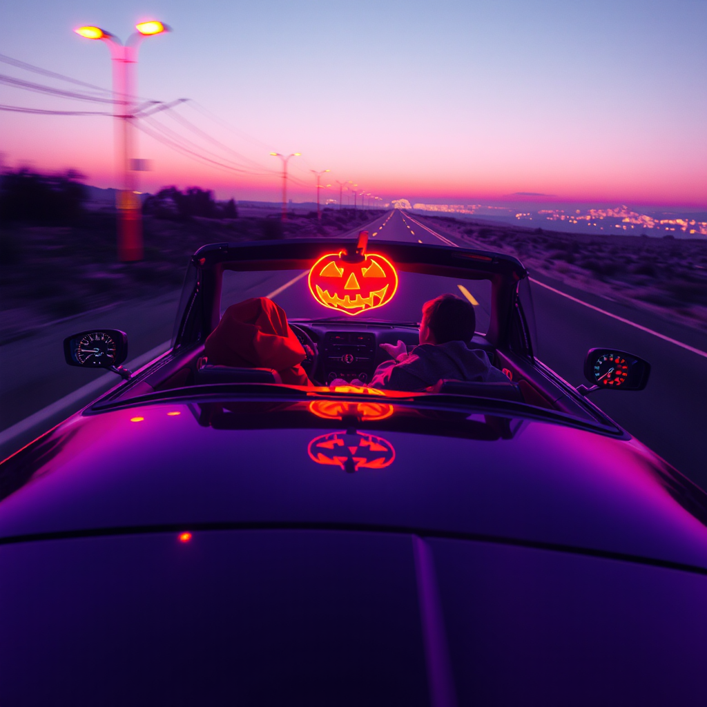 Neon Jack-O'-Lantern Drive